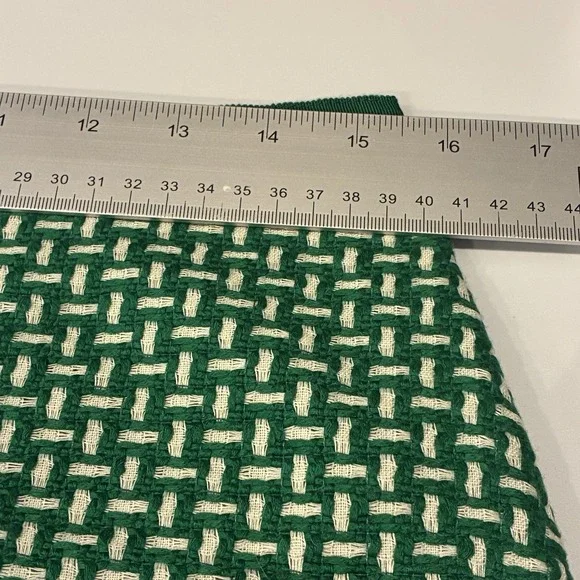 Vtg Talbots Green Old Money Tweed Basketweave Pencil Skirt Size‎ 6 Quiet Luxury - Picture 8 of 9